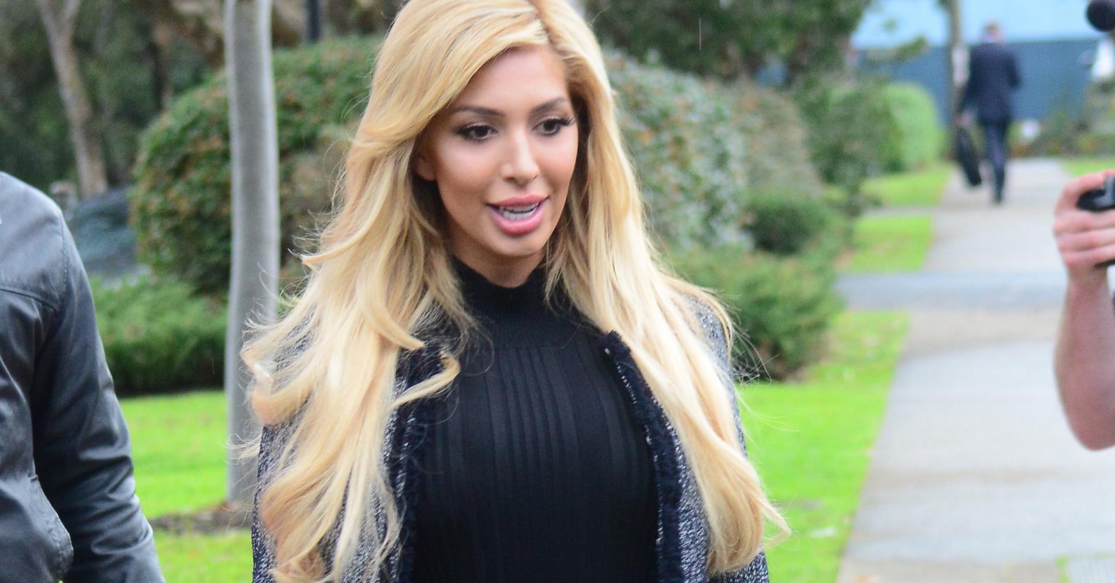 Farrah Abraham Shows Off Her Famous Curves In A Mini Black Dress