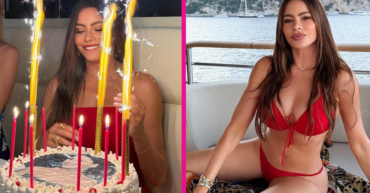 Sofía Vergara Sizzles in Red-Hot Bikini for 54th Birthday in Italy: Photo
