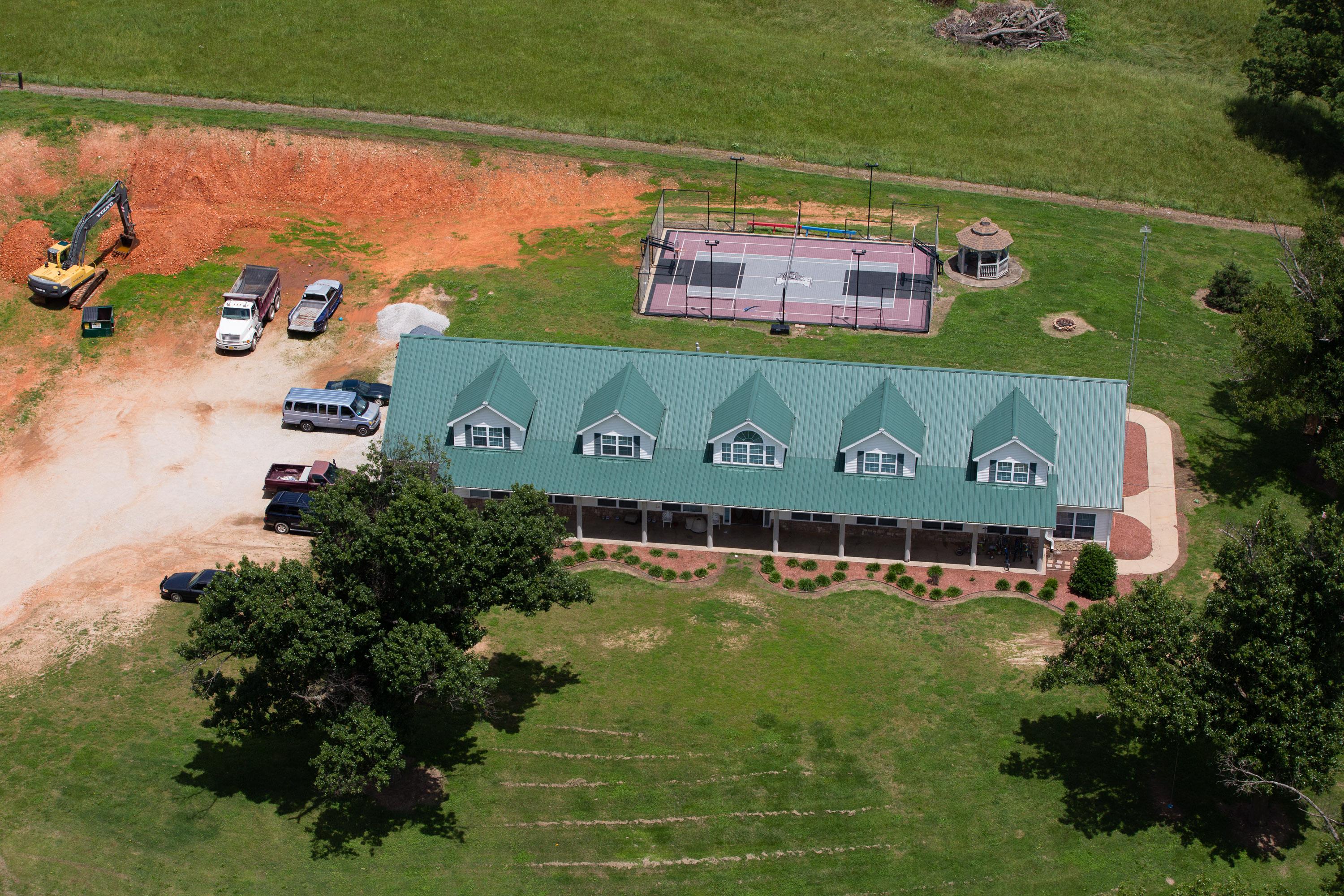 EXCLUSIVE: Aerial views of the Duggar family compound in Tontitown, Arkansas.