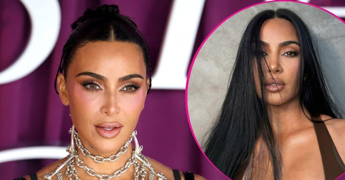 Split image of Kim Kardashian and Kim Kardashian
