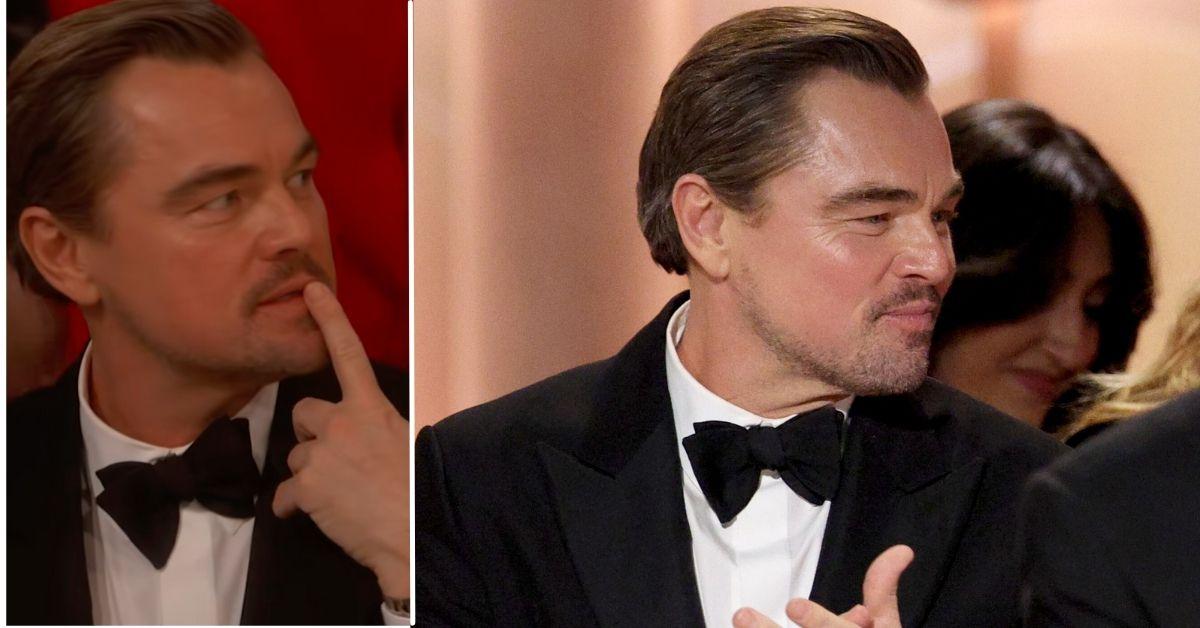 split image of Leonardo DiCaprio and Leonardo DiCaprio