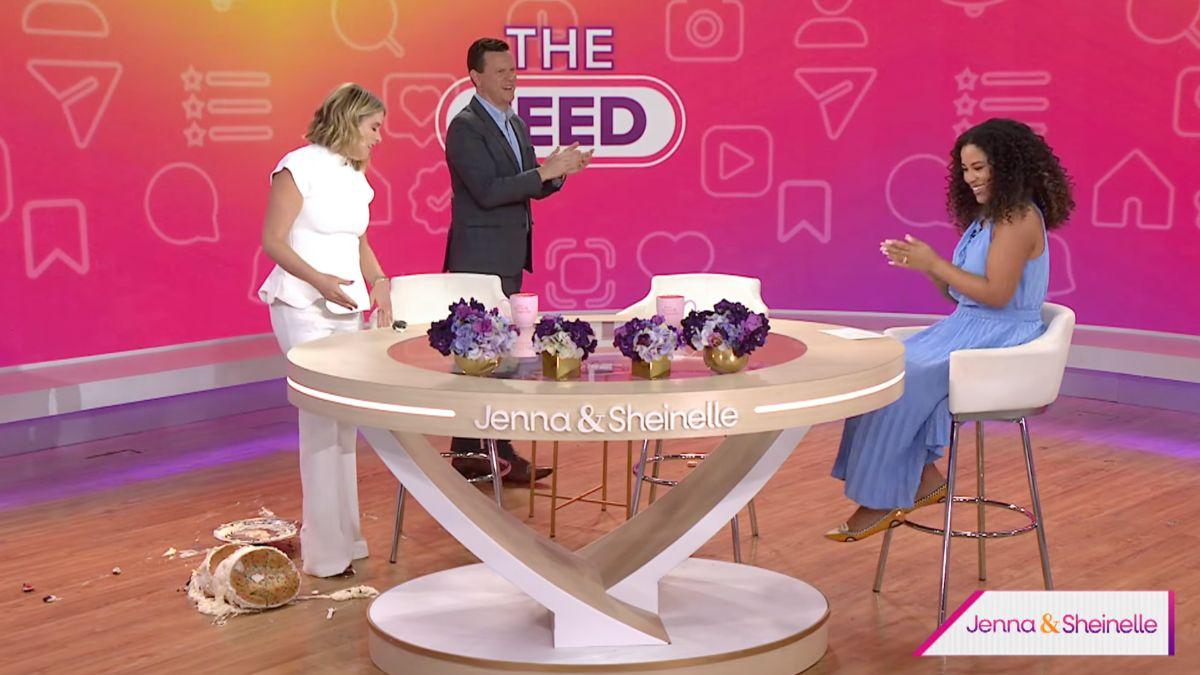 Image of Willie Geist figured out that Jenna Bush Hager was pulling a prank on him.