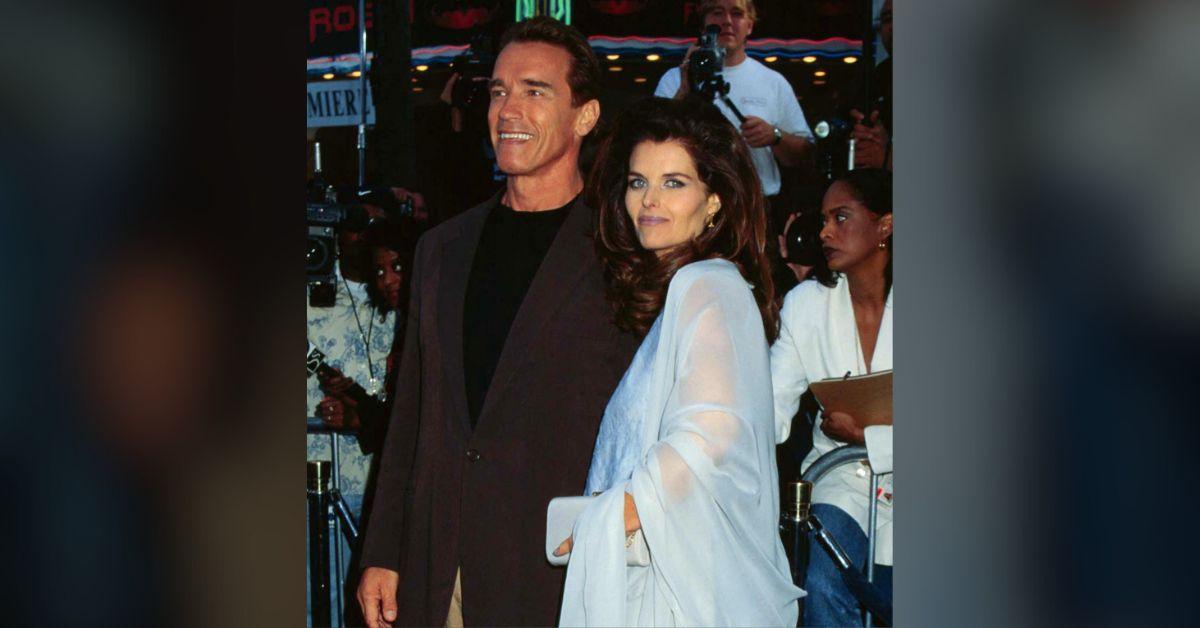 Image of Arnold Schwarzenegger and Maria Shriver separated in 2011.