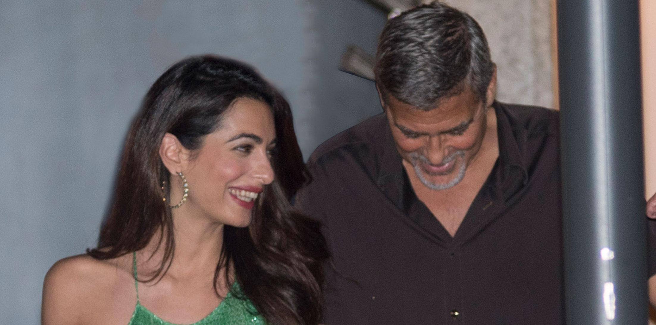 Amal Clooney Twins Italy Pics Long