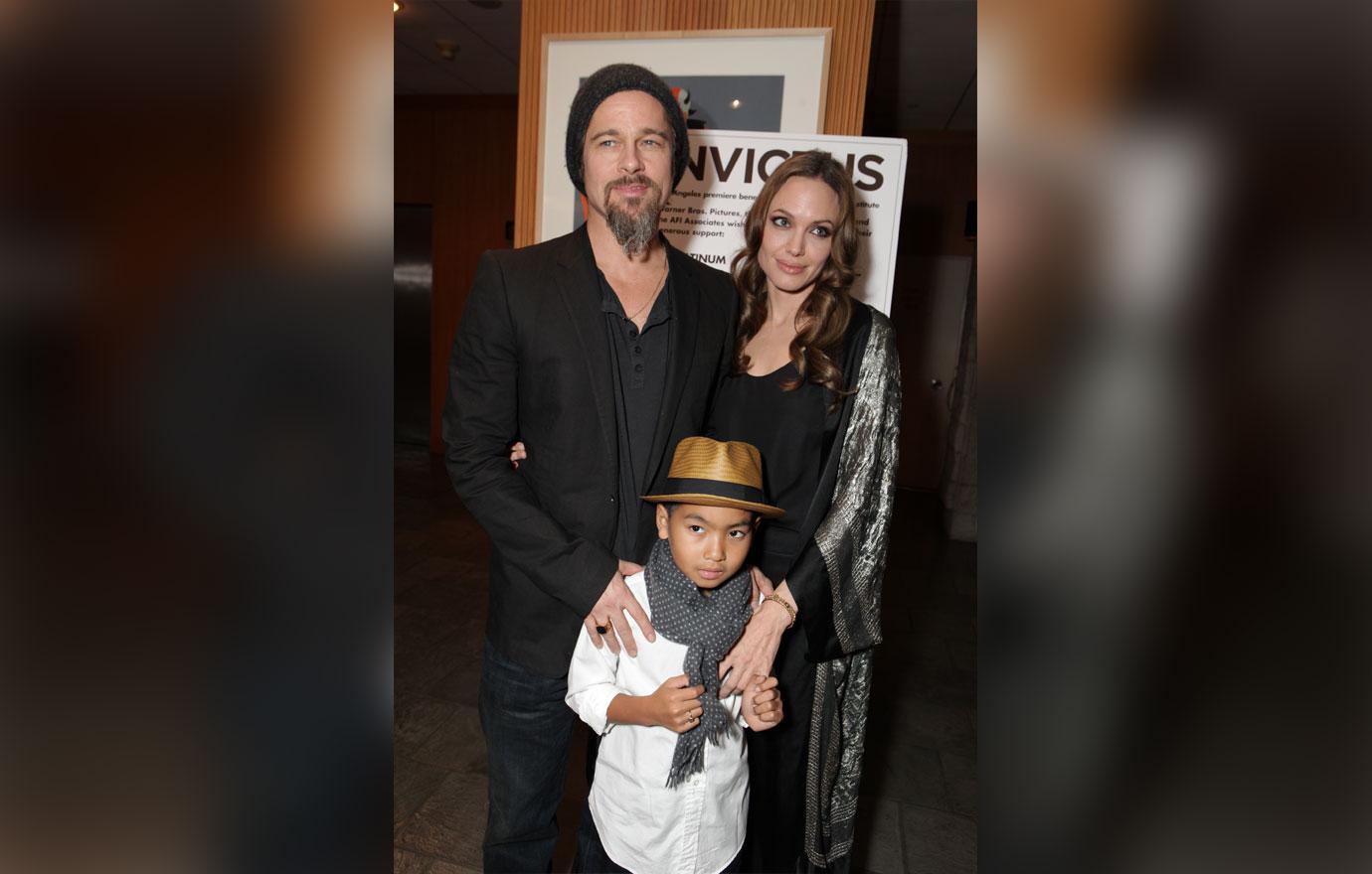 Brad Pitt & Angelina Jolie & Son Maddox