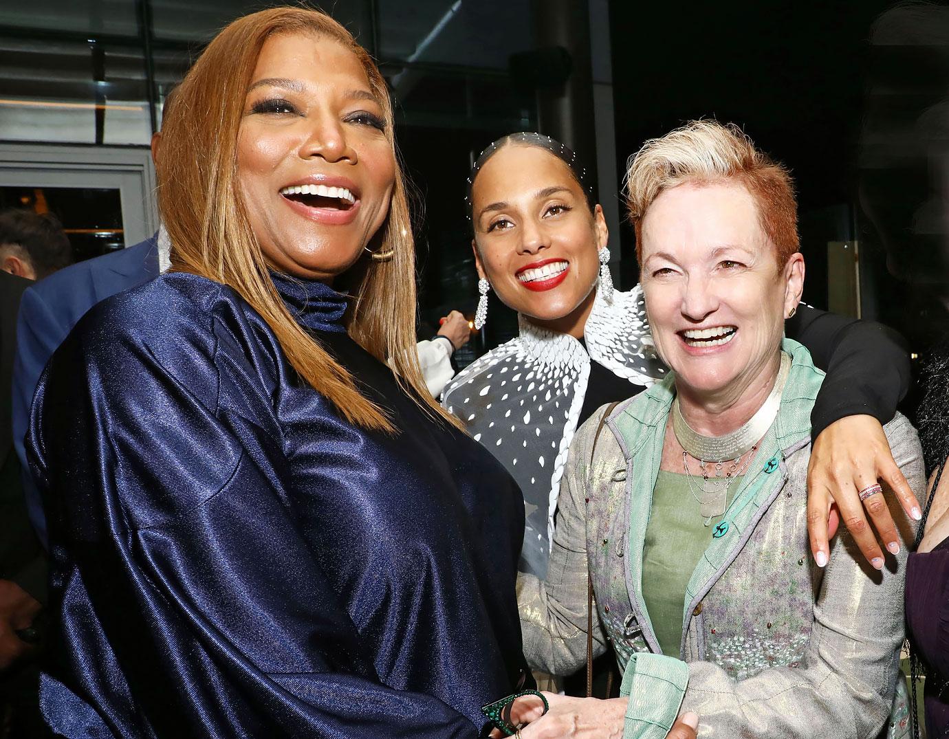 queen latifah alicia keys terria joseph met ball afterparty