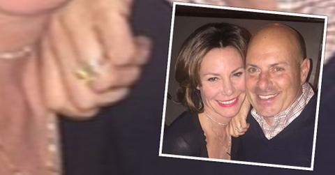 luann de lesseps engaged thomas dagostino diamond ring
