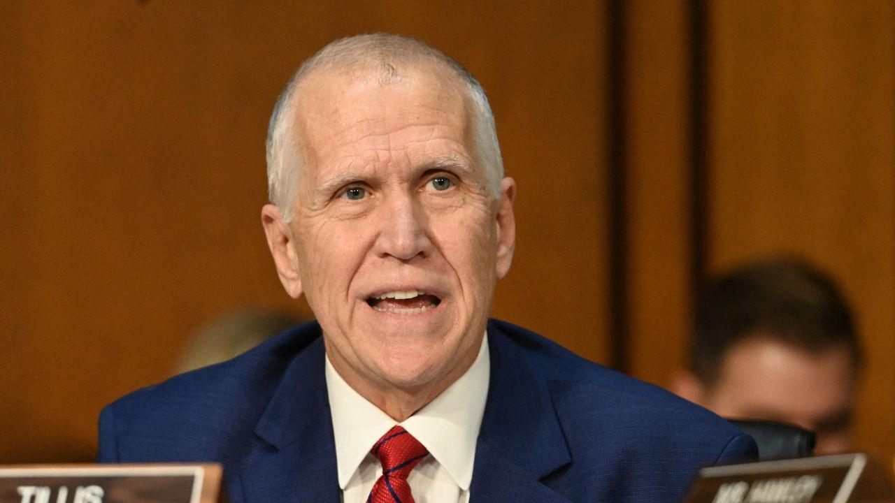 Photo of Tillis stands in the way of Hegseth's stunning budget request. 