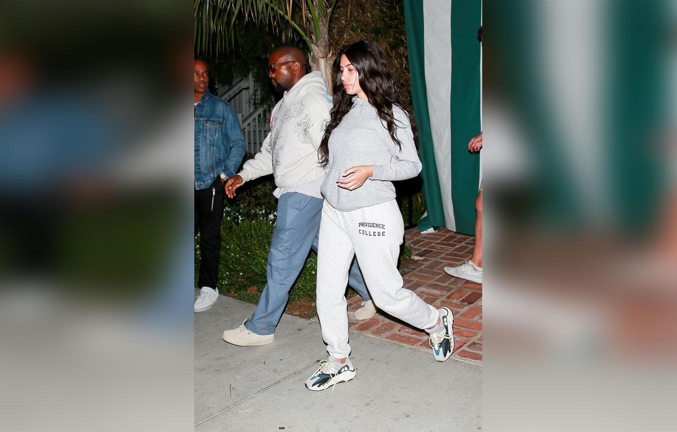 Exclusive: Kim K Goes Makeup Free For Date Night With Kanye West