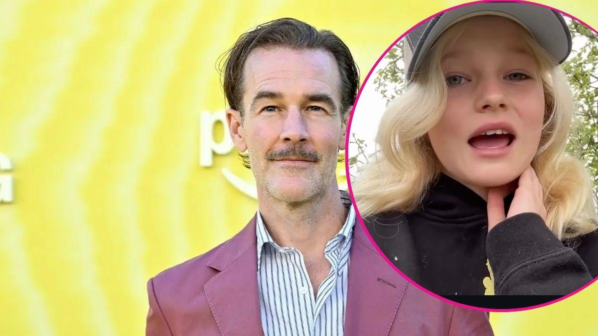 image of James van der beek and inset of Emilia