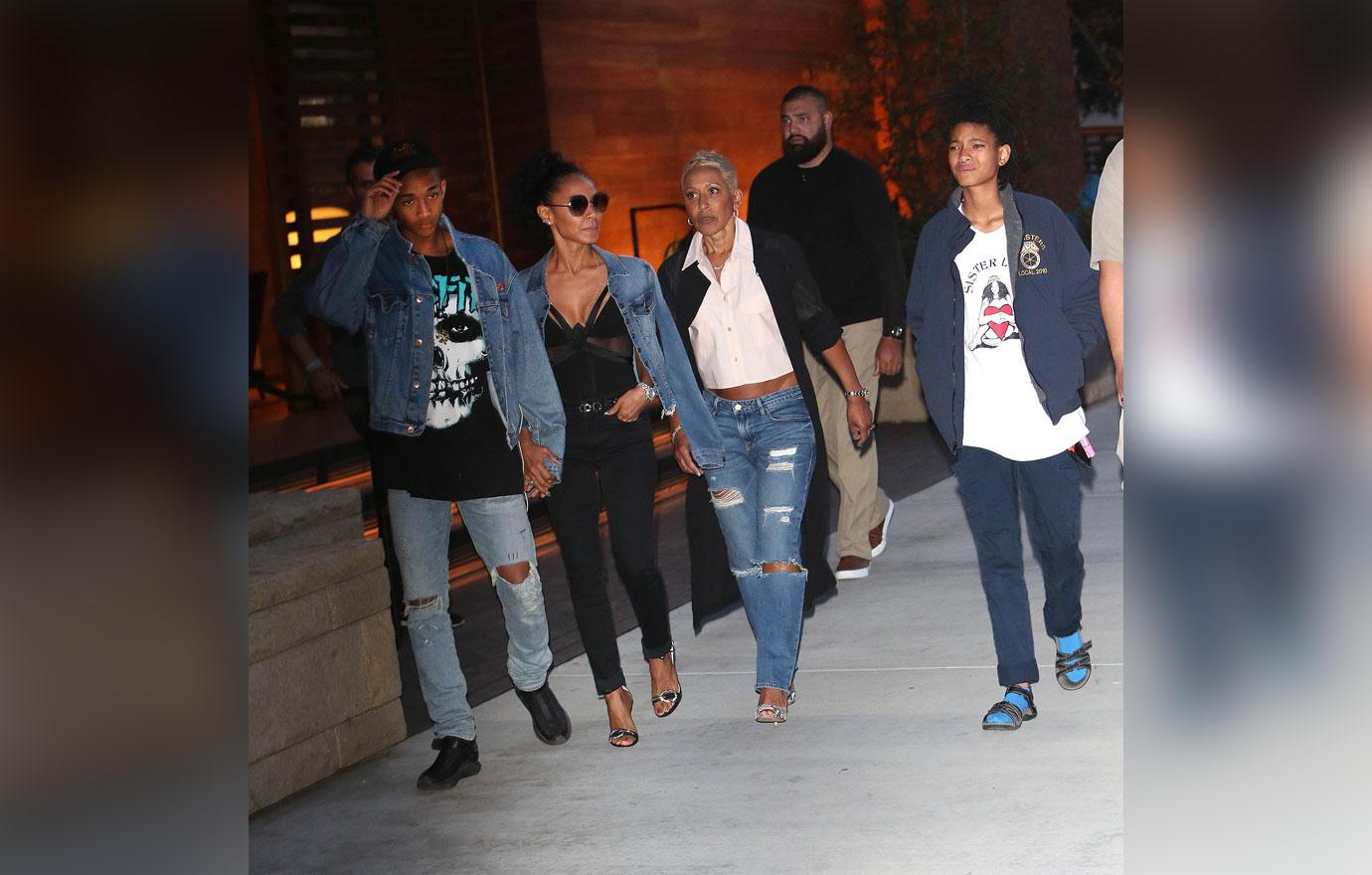 Jada Pinkett Smith, Willow Smith, Jaden Smith