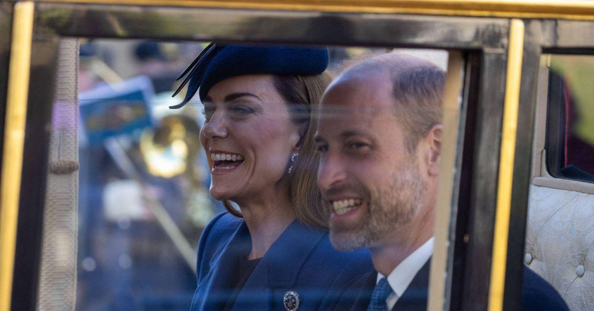 Image of West London palace is sometimes home to Prince William and Kate Middleton and their children.