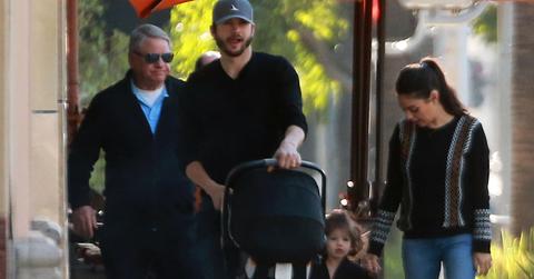 Mila kunis ashton kutcher baby boy first photos h