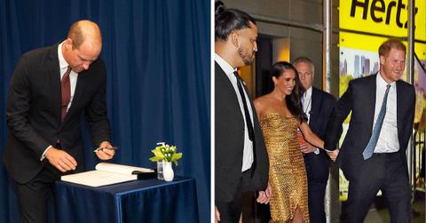 prince william new york trip differs prince harry meghan markle car chase