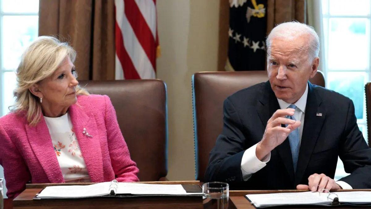 Photo og Jill Biden said she didn't encourage her husband to drop out.