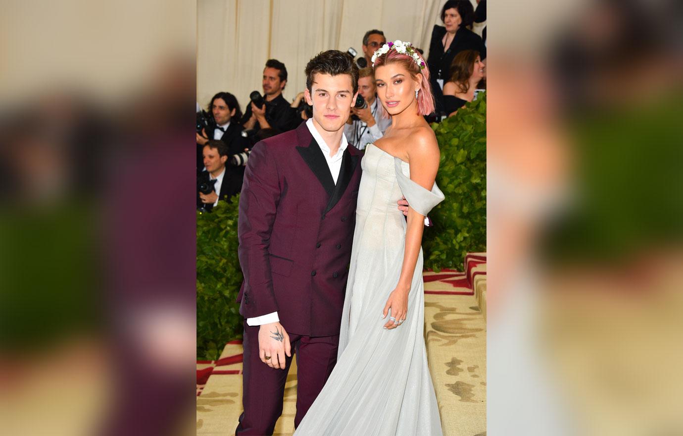 shawn mendes and hailey baildwin met gala