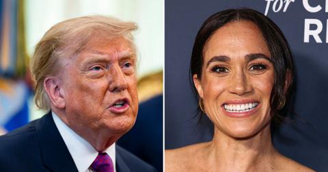 Photo of Donald Trump and Meghan Markle.