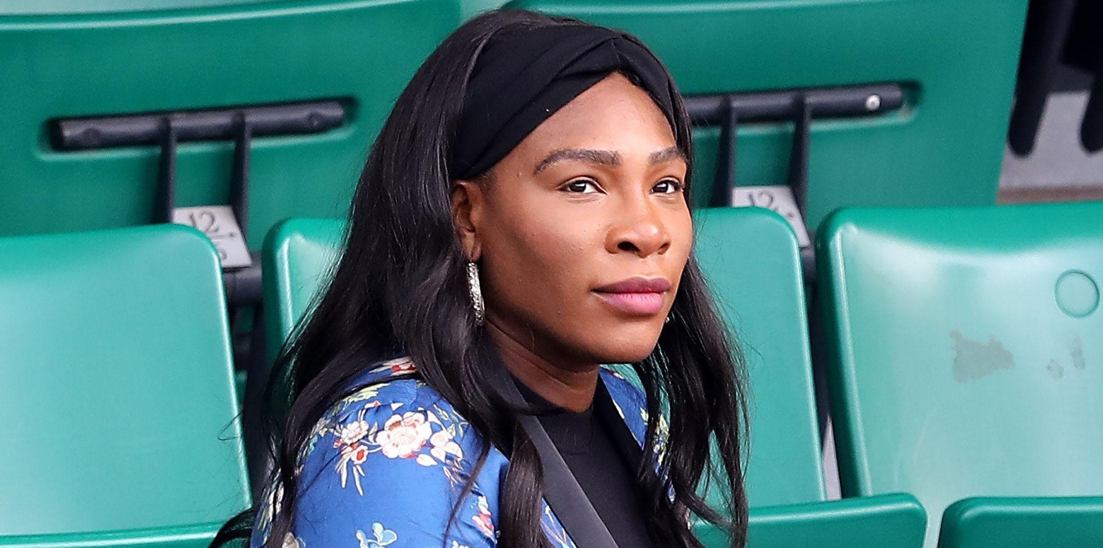 Pregnant Serena Williams arrives at the French Open