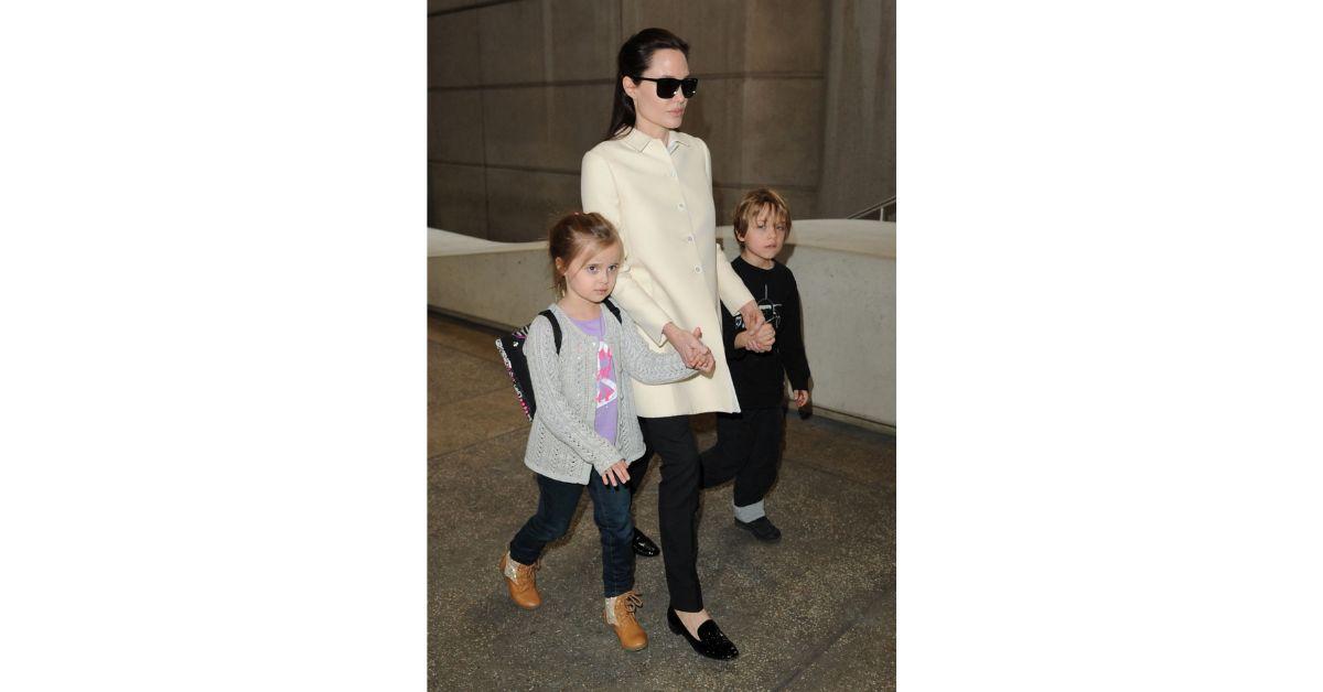 angelina jolies sweetest moments with her  kids