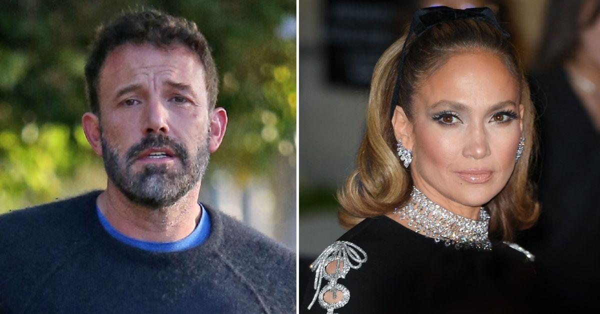 Composite photo of Ben Affleck and Jennifer Lopez.