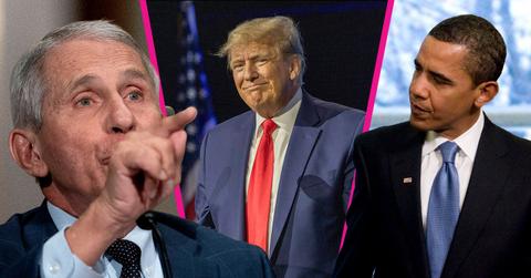 Composite photo of Anthony Fauci, Donald Trump and Barack Obama.
