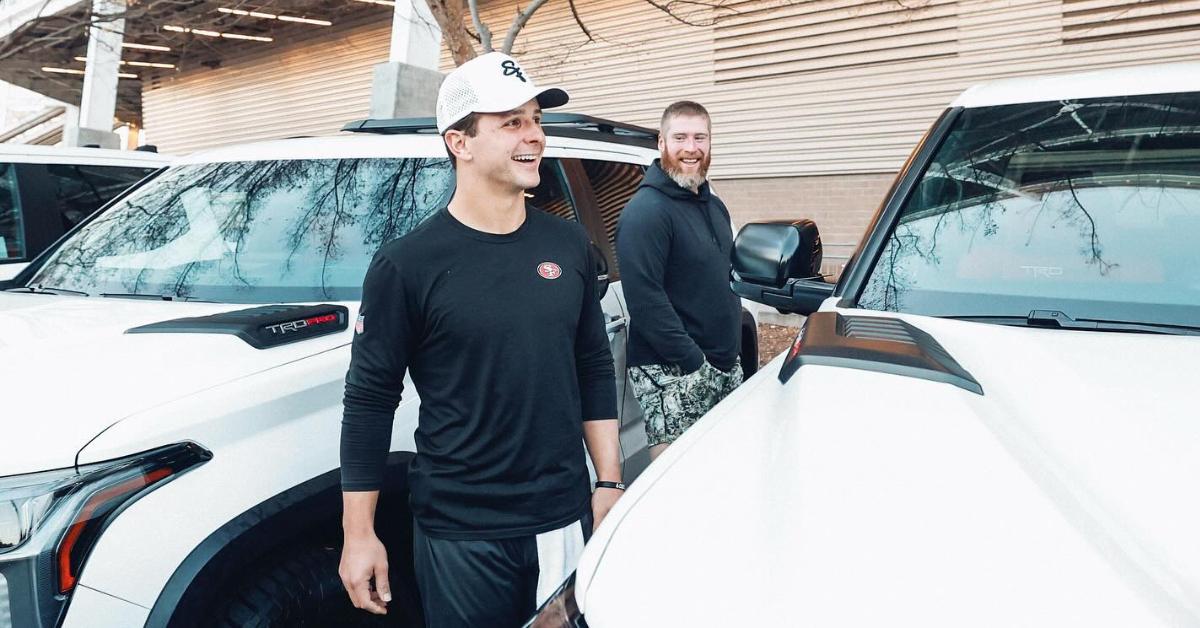 san francisco ers brock purdy gifts offensive line toyota trucks