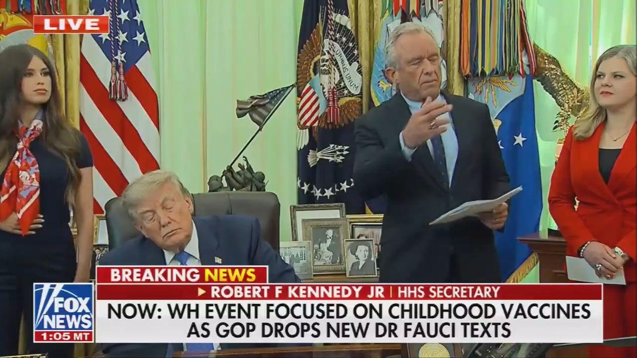 Photo of Robert F. Kennedy Jr. appeared alongside Donald Trump in the White House on August 10.
