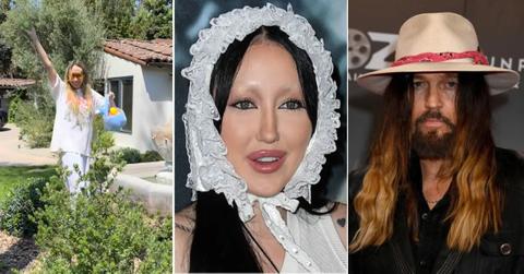 Composite photo of Noah, Tish and Billy Ray Cyrus