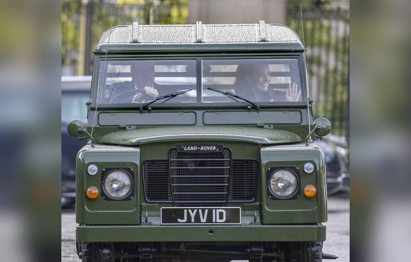 the duke and duchess of cambridge attend a drive in movie