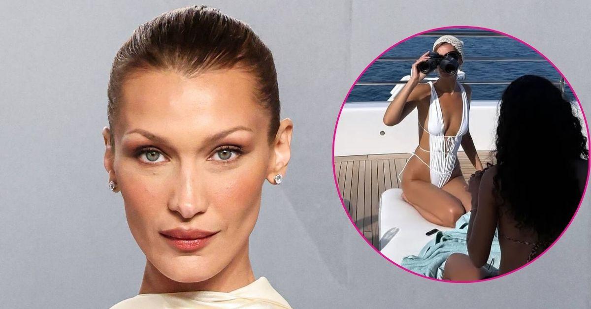 bella hadid topless bathing suit saint tropez