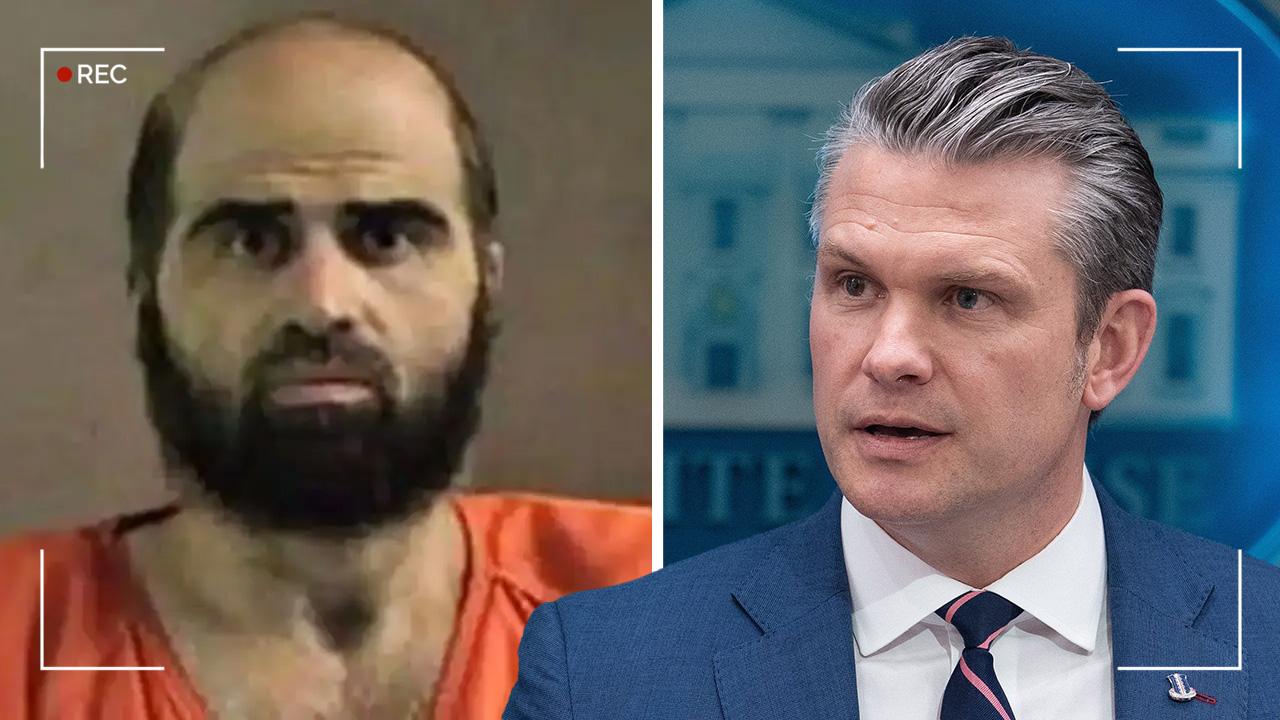Image of Nidal Hasan and Pete Hegseth