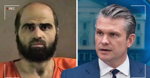 Image of Nidal Hasan and Pete Hegseth