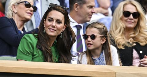 princess charlotte looks grown up birthday portrait taken kate middleton