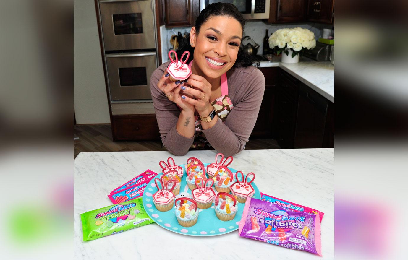 Jordin Sparks Making Cupcakes