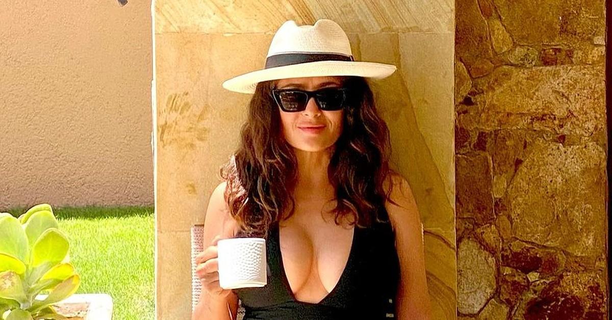 Salma Hayek Shows Off Fit Physique In Blue Bikini: Photo