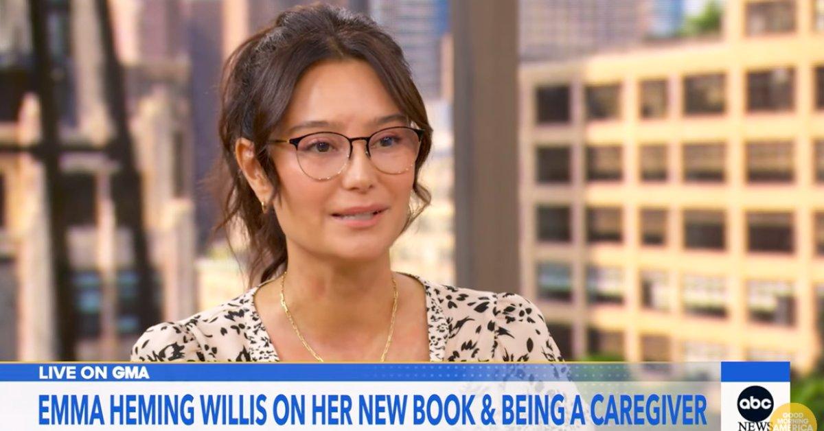 Photo of Emma Heming said it was the 'safest and best decision' to have husband Bruce Willis live in his own home amid his dementia battle.
