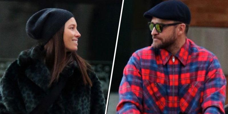 Justin Timberlake tackled at Paris Fashion Week with wife Jessica Biel