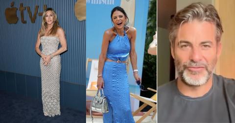 Composite photo of Jennifer Aniston, Bethenny Frankel and Jim Curtis