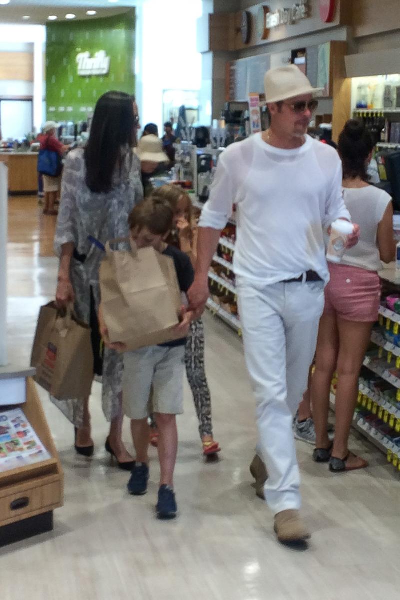 *EXCLUSIVE* Angelina Jolie and Brad Pitt go  birthday shopping with twins Knox and Vivienne!