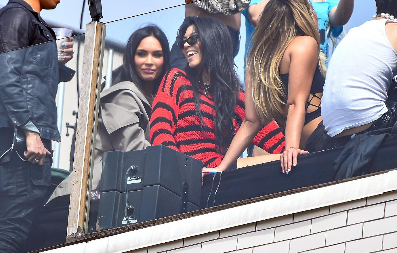 Kourtney Kardashian, Megan Fox Straddle Each Other In NSFW Photos