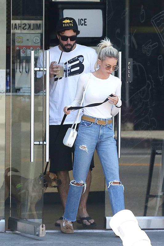 *EXCLUSIVE* Brody Jenner and his fiancee Kaitlynn Carter look casual as they grab lunch