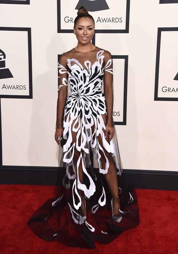 Kat graham 2015 grammy arrivals