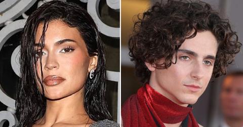Composite photo of Kylie Jenner and Timothée Chalamet.