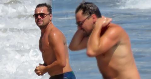 Leonardo dicaprio beach