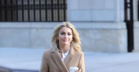 Julianne Hough Hailing a Cab On The Upper West Side