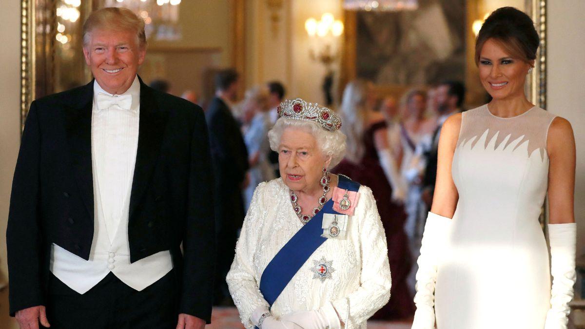 image of The late British monarch allegedly impersonated the former model.