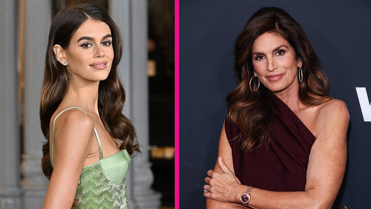 Kaia Gerber,Cindy Crawford.