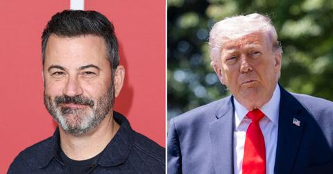 Photo of Jimmy Kimmel and Donald Trump.