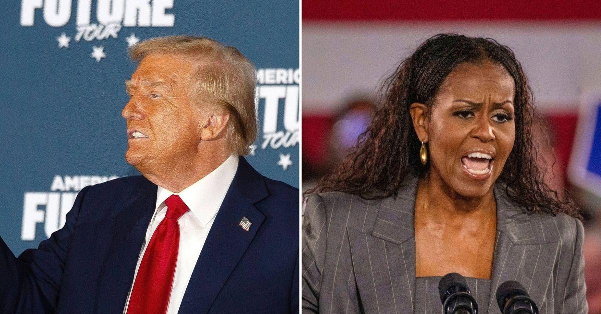 donald trump says hit michelle obama