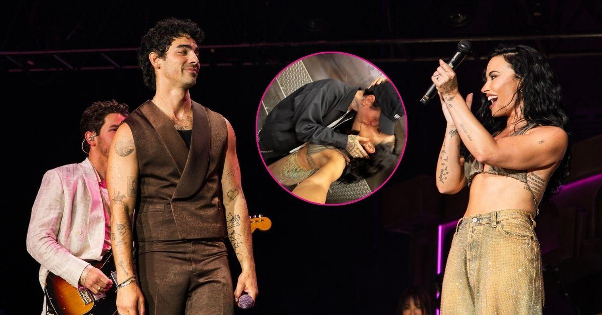 Photo of Joe Jonas, Demi Lovato and 'Jutes'